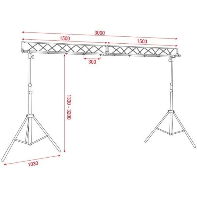 Showtec Light Bridge Set DJ truss 70930