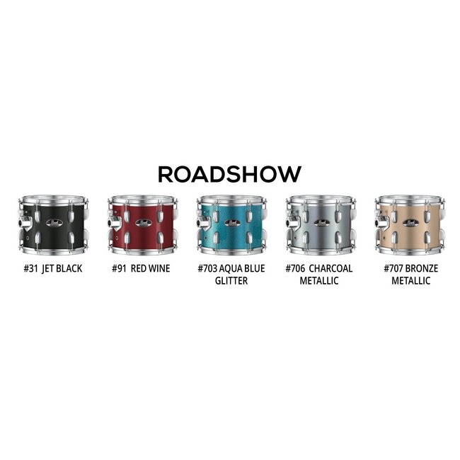 Pearl RS525SC/C31 Roadshow drumstel 5 delig Jet Black compleet
