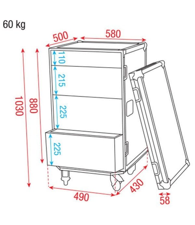 DAP D7384B DRAWER CASE Ladecase 16HE