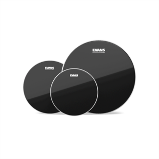 Evans ETP-CHR-R  Black Chrome Tompack, Rock 10 inch, 12 inch, 16 inch