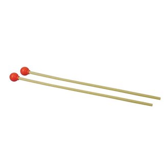 Hayman Mallet red hard rubber p. paar 300 x 6 mm, 20 mm bol