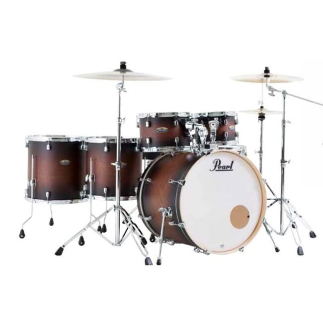 Pearl DMP926S/C260 Decade maple satin brown burst drumstel 6dlg