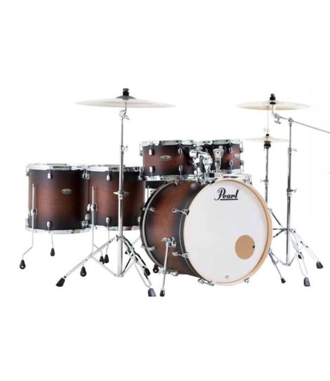 Pearl DMP926S/C260 Decade maple satin brown burst drumstel 6dlg