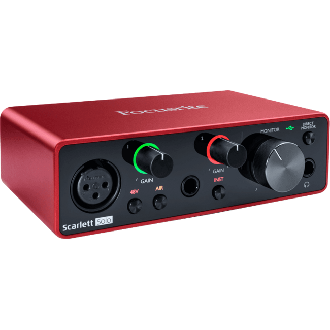 Focusrite Scarlett Solo 4th gen audio interface