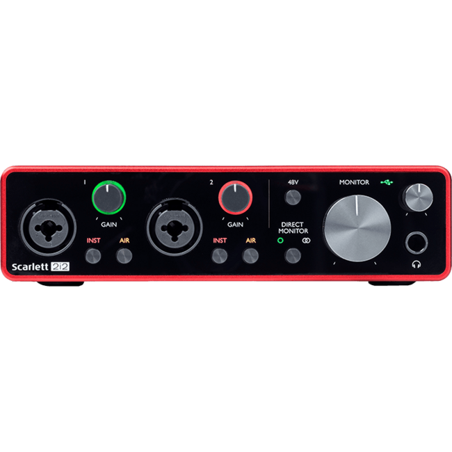 Focusrite Scarlett 2i2 4th gen audio interface