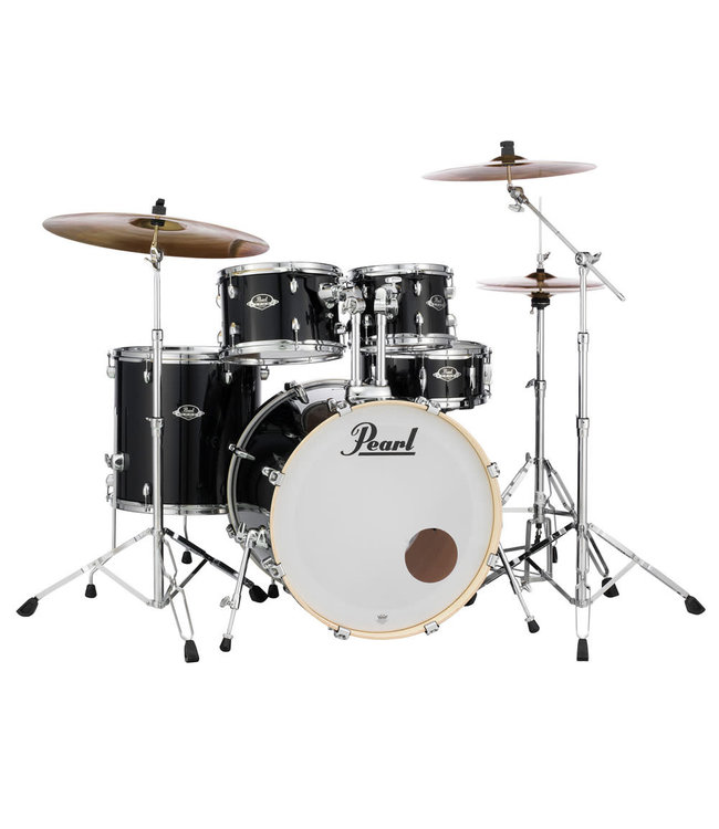 Pearl XX725BR/C31 Export drumstel Jet Black + Sabian SBR Bekkenset