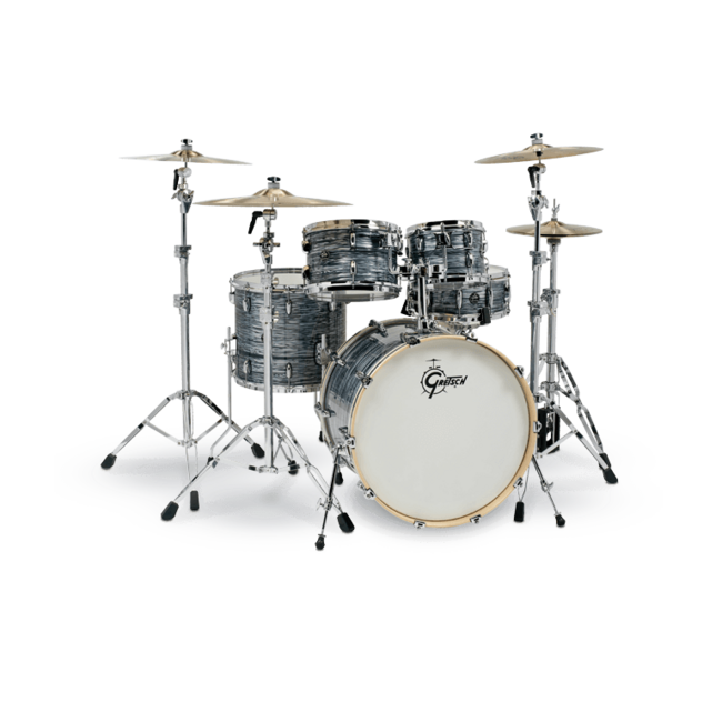 Gretsch Renown maple Silver Oyster Pearl shellkit 10-12-16FT-22K