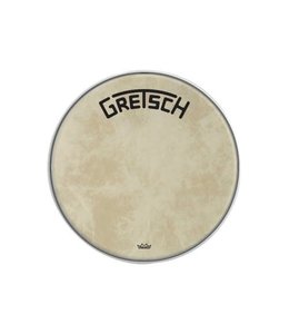 Gretsch bassdrum 22 inch Fiberskyn resonantie vel Gretsch Logo Broadkaster