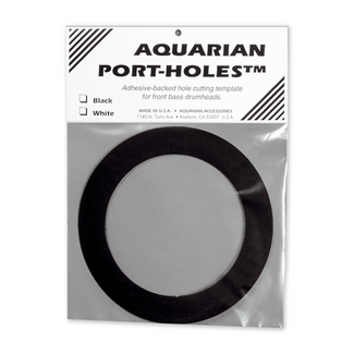 Aquarian Port-Hole 5", voor Bassdrum, black, resonant side