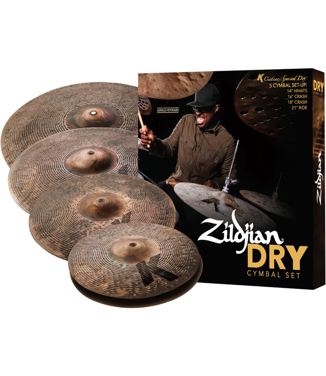 Zildjian Cymbal set, K Custom, Special Dry Cymbal Pack, 14H 16Cr 18Cr 21R ZIKCSP4681