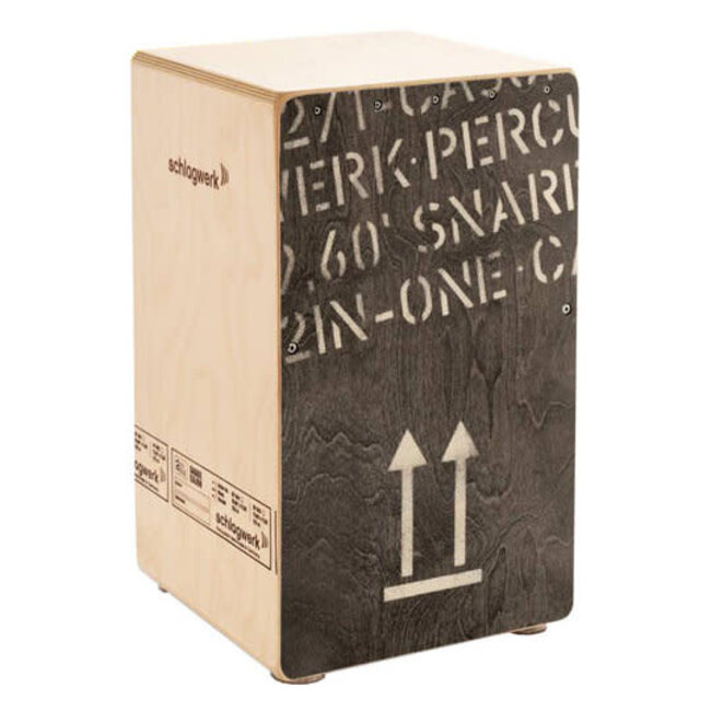 Schlagwerk Cajon CP404BLK 2inOne Black Edition