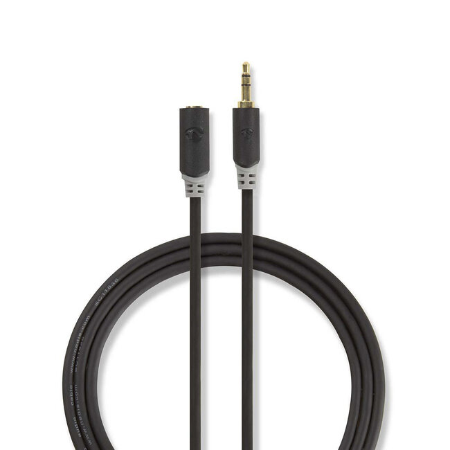 Konig koptelefoon verlengkabel mini stereo 5 meter 3.5mmM - 3.5mm female