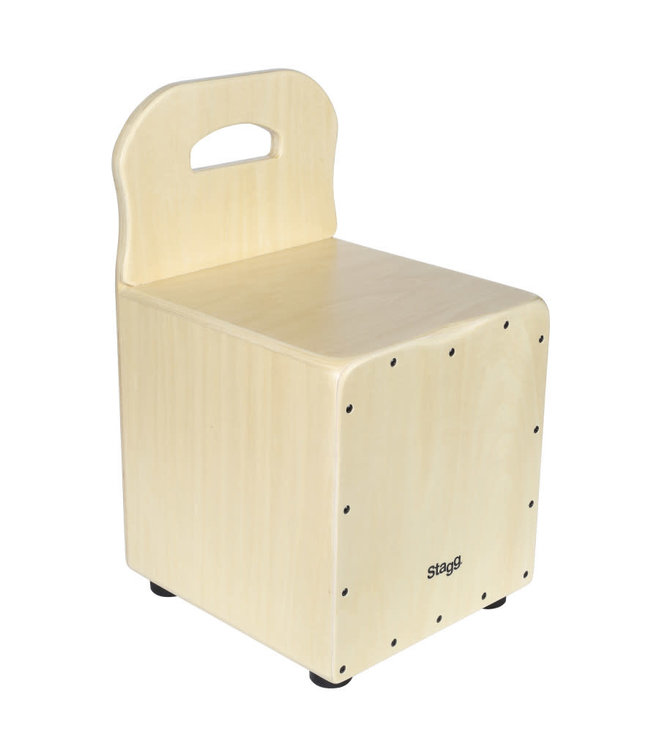 Stagg CAJ-KID-N kids cajon stoel natural + leuning