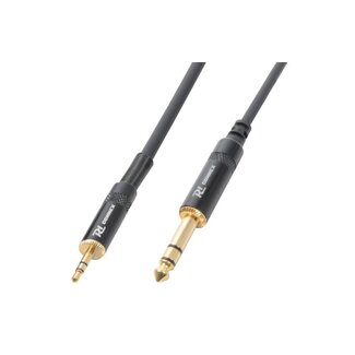PD Power Dynamics CX82-3 kabel 1x mini stereo Jack 3.5mm - Jack stereo 6.3mm male 3m