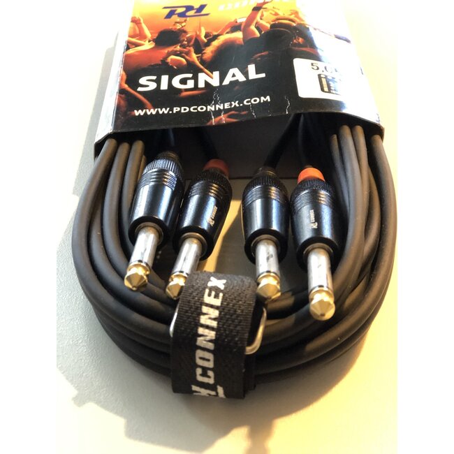 PD Connex Kabel 2x 6.3 mono - 2x 6.3 mono 5.0m