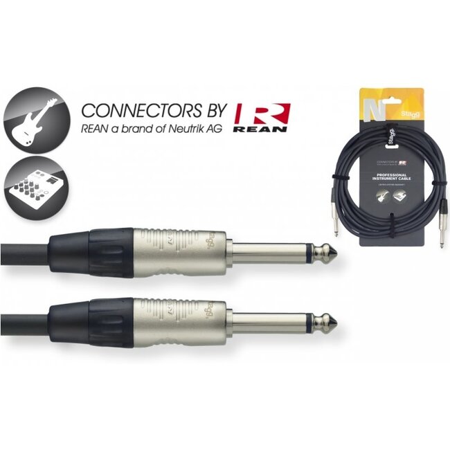 Stagg gitaar-instrument kabel prof 10m NGC10R