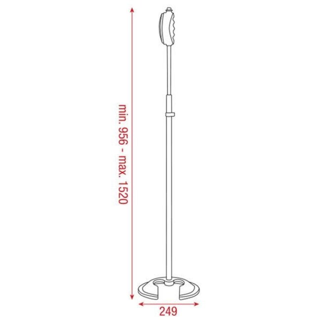 DAP D8308 Quick lock microfoonstand