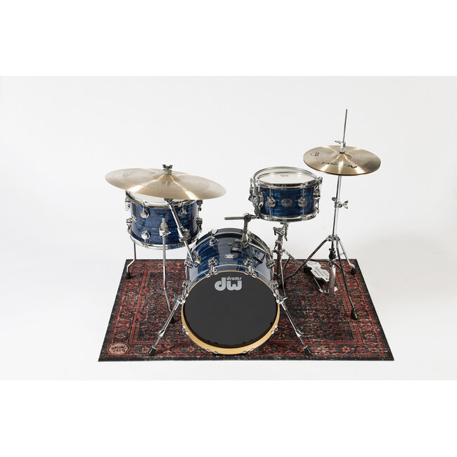 DRUMnBase Persian Stage drummat 130 x 90cm Black Red