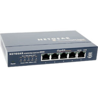 Netgear Prosafe 5-port Gigabit Desktop Switch 10/100/1000 Bbps GS105