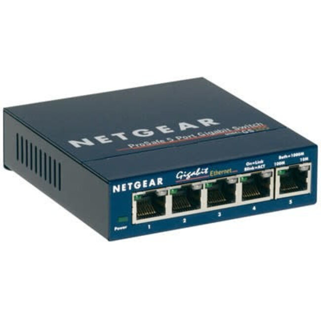 Netgear Prosafe 5-port Gigabit Desktop Switch 10/100/1000 Bbps GS105