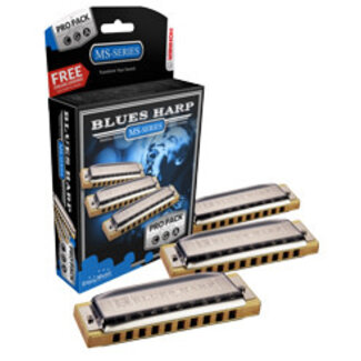 Hohner MS5330XP Mondharmonica, Blues Harp MS, C/G/A, Pro Pack