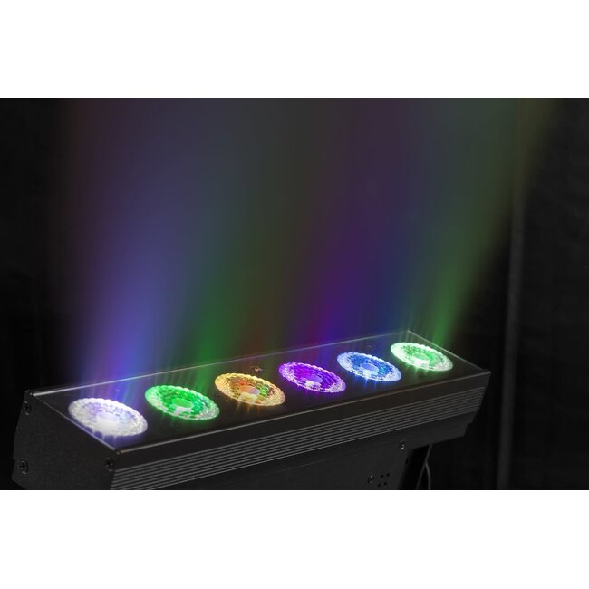 BeamZ BBB612 Uplight LED Bar Batterie Batterie 6x 12W 6 in 1 RGBAW-UV