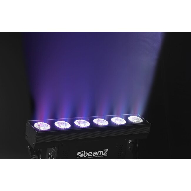 BeamZ BBB612 Uplight Led Bar battery battery 6x 12W 6 in 1 RGBAW-UV