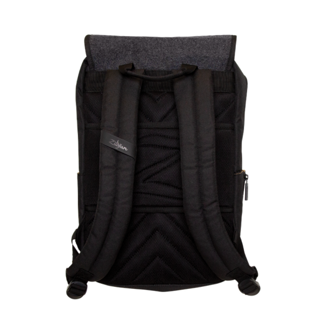 Zildjian Gray Flap Black Laptop Backpack T9001