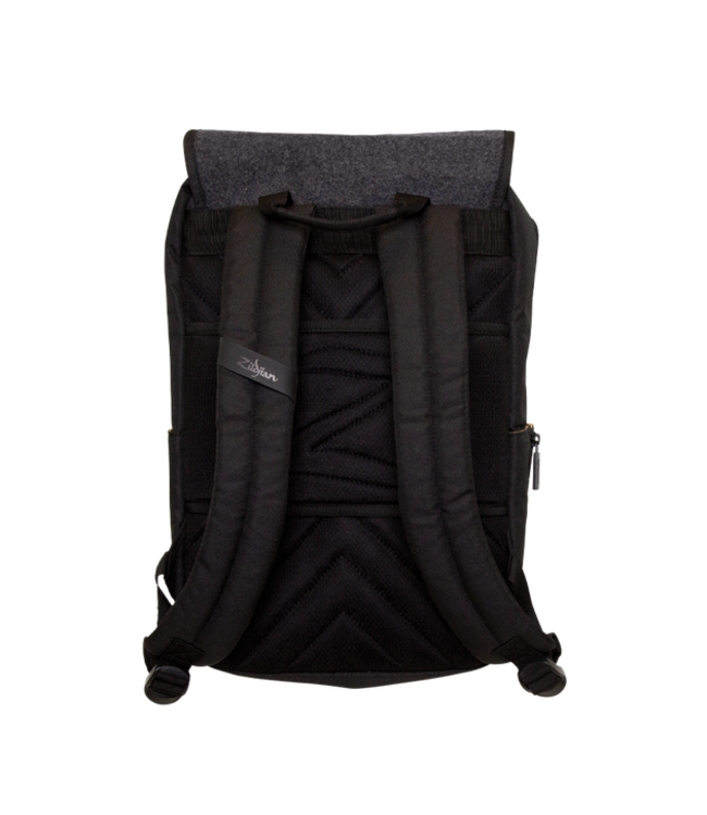Zildjian Grey Flap Black Laptop Backpack T9001