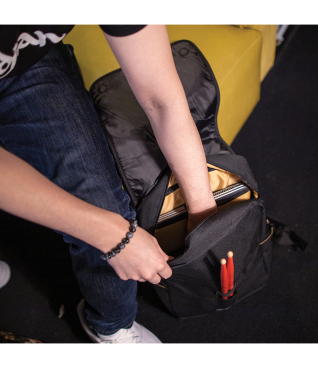 Zildjian Grey Flap Black Laptop Backpack T9001