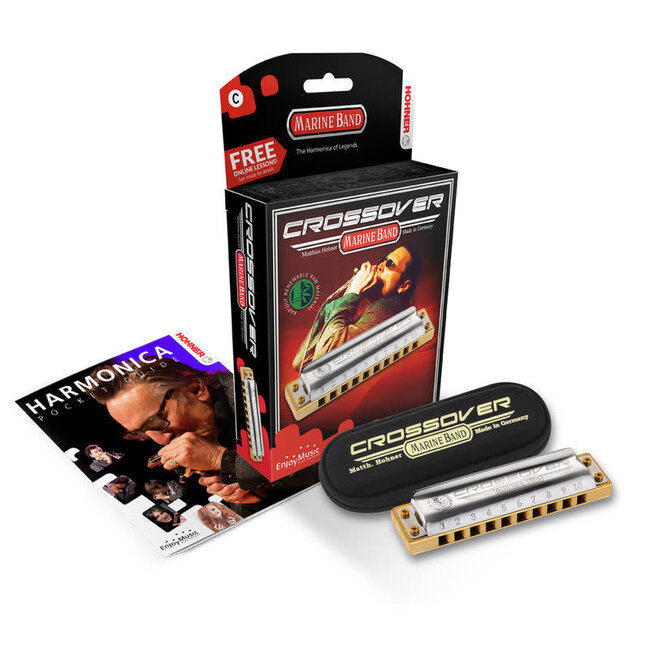 Hohner HOM2009016X Mondharmonica, Marine Band – Crossover, C