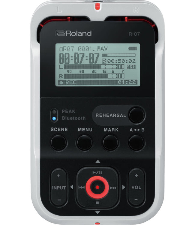 Roland R-07 WH portable recorder player White