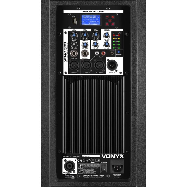 VONYX VSA150S ACTIVE STEREO SPEAKER SET 15" mit bluetooth