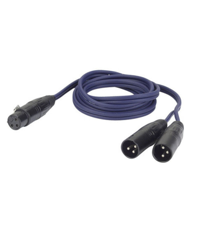 DAP FL39150 Y kabel BAL. XLR/F 3 P. > 2 XLR/M 3 P