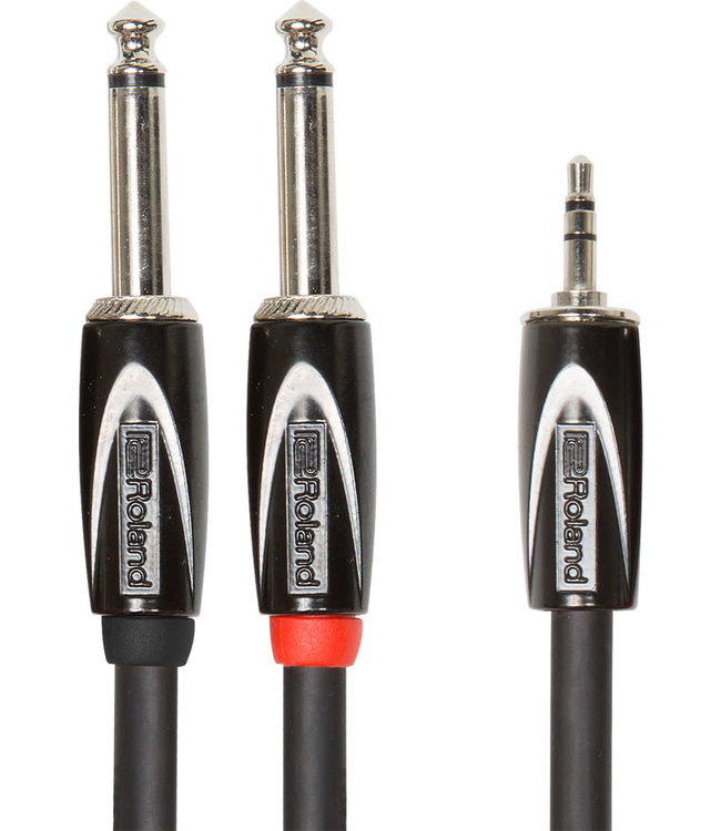 Roland RCC-10-3528V2 Mini Jack Stereo To 2 x Jack Mono Cable -3 m