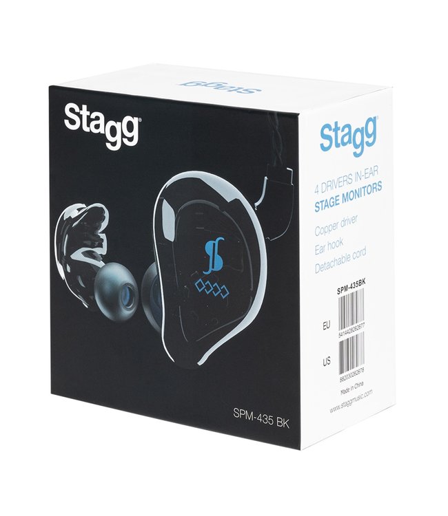Stagg SPM-435 BK 4-Driver In-ear monitors Black inear