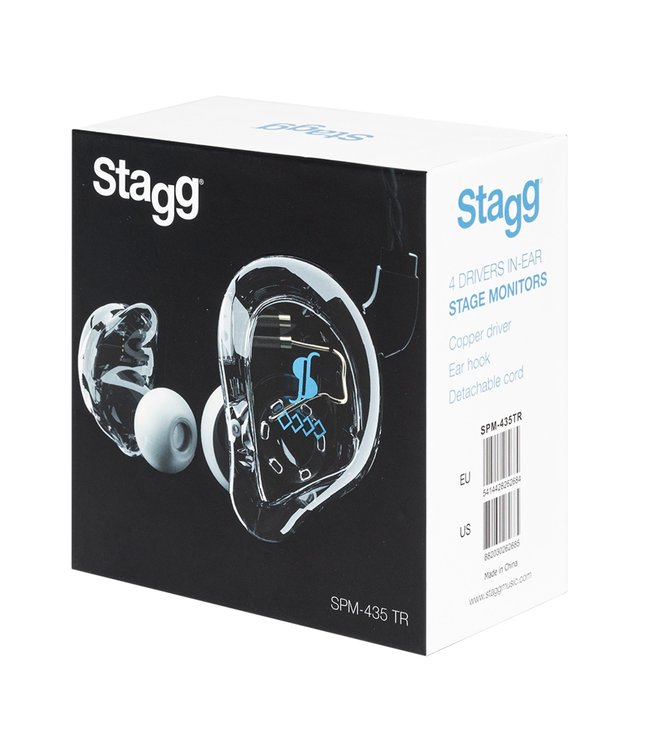 Stagg SPM-435 TR 4-Driver In-ear monitors Black inear