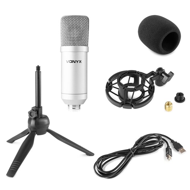 VONYX CM300S USB Studio microfoon Titanium