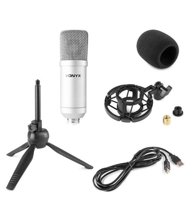 VONYX CM300S USB Studio microfoon Titanium
