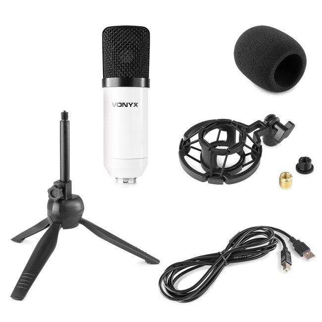VONYX CM300W USB Studio microfoon Wit