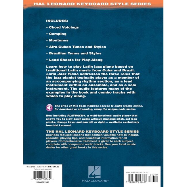 Hal Leonard Latin Jazz piano by John Valeria incl. CD