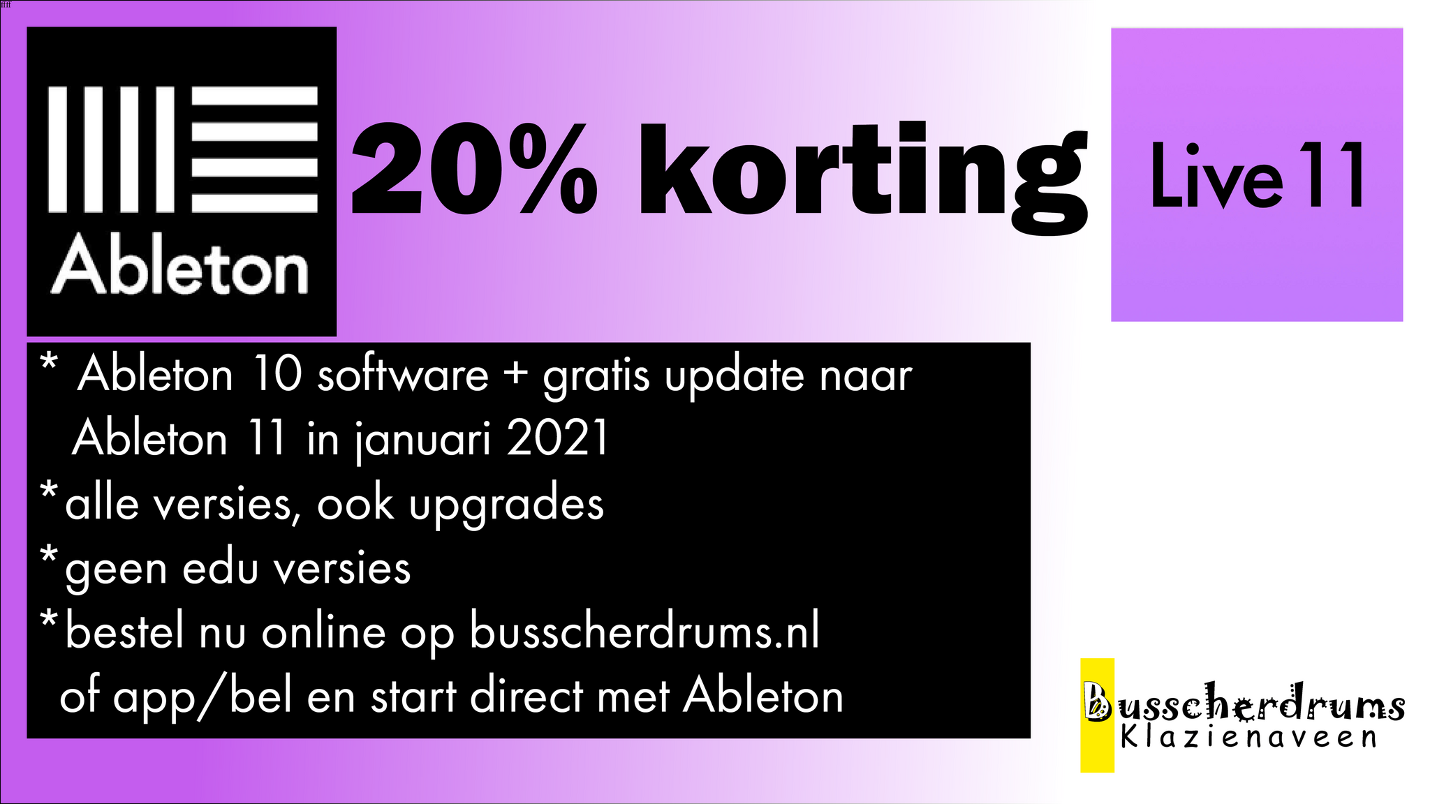 Ableton actie