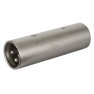 DAP FLA25 verloop, adapter XLR M. 3P. > XLR M. 3P.