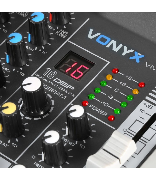 VONYX VMM-K602 6-Kanaals Muziekmixer met DSP