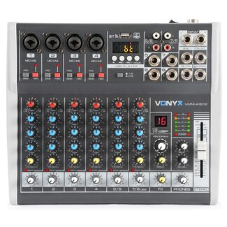 VONYX VMM-K802 8-Kanaals Muziekmixer met DSP