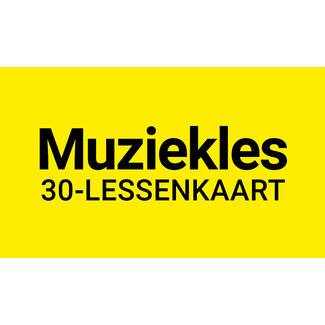 Henk Busscher Muziekles FLEX-30 Lessenkaart 30 minuten individuele lessen kids & jongeren 903ML
