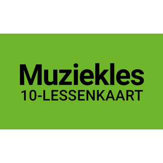 Henk Busscher Music Lesson FLEX-10 Lesson Card 30-Minute Individual Lessons Kids & Young Adults 901ML
