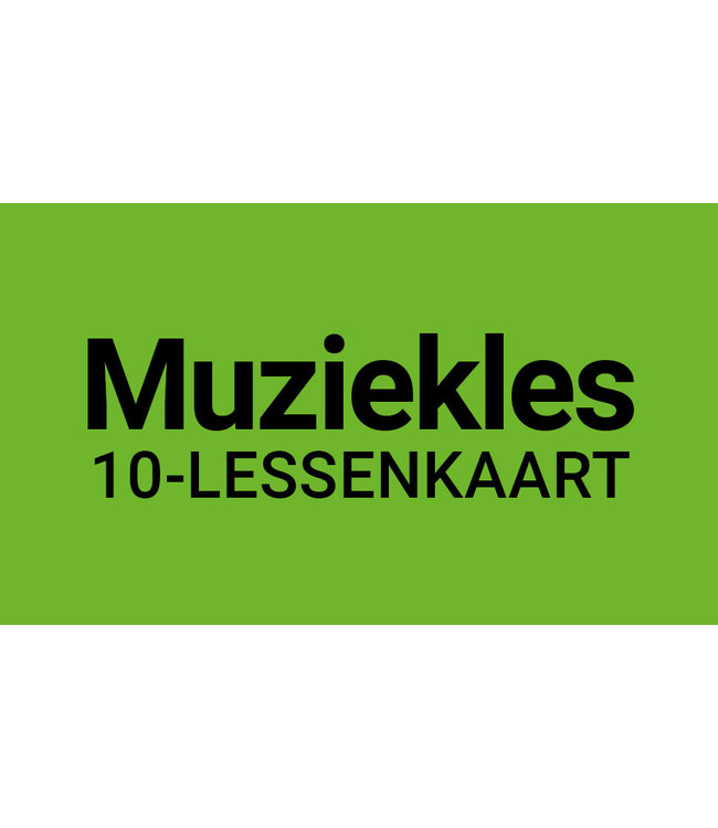 Henk Busscher Muziekles FLEX-10Lessenkaart 30 minuten individuele lessen kids & jongeren 901ML