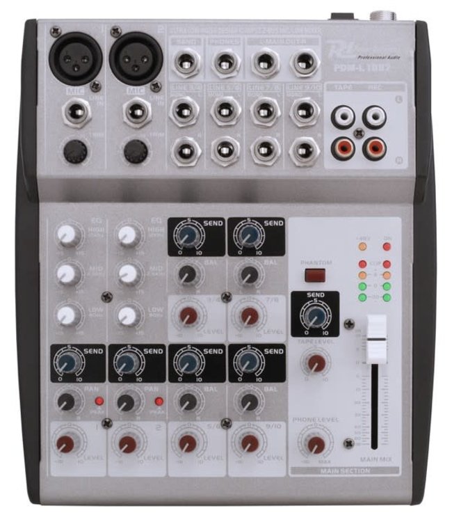 PD Power Dynamics PDM-L1002 Music mixer 10 channel