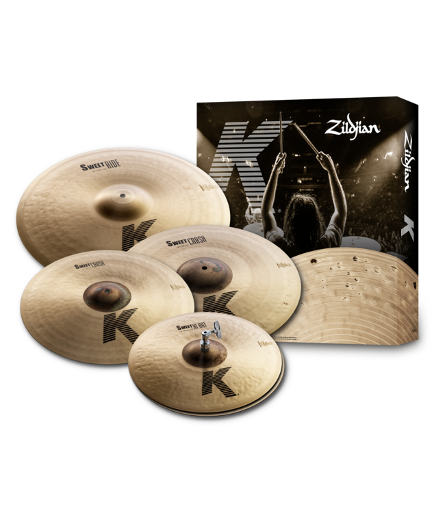 Zildjian ZIKS5791 Cymbal set, K Zildjian, K Sweet Cymbal Pack, 15H/17+19Cr/21R